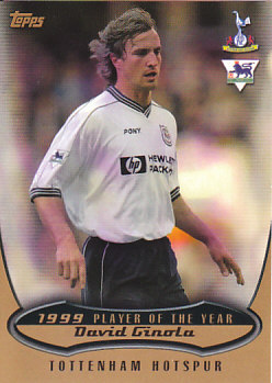 David Ginola Tottenham Hotspur 2003 Topps Premier Gold Player of the Year #PotY07